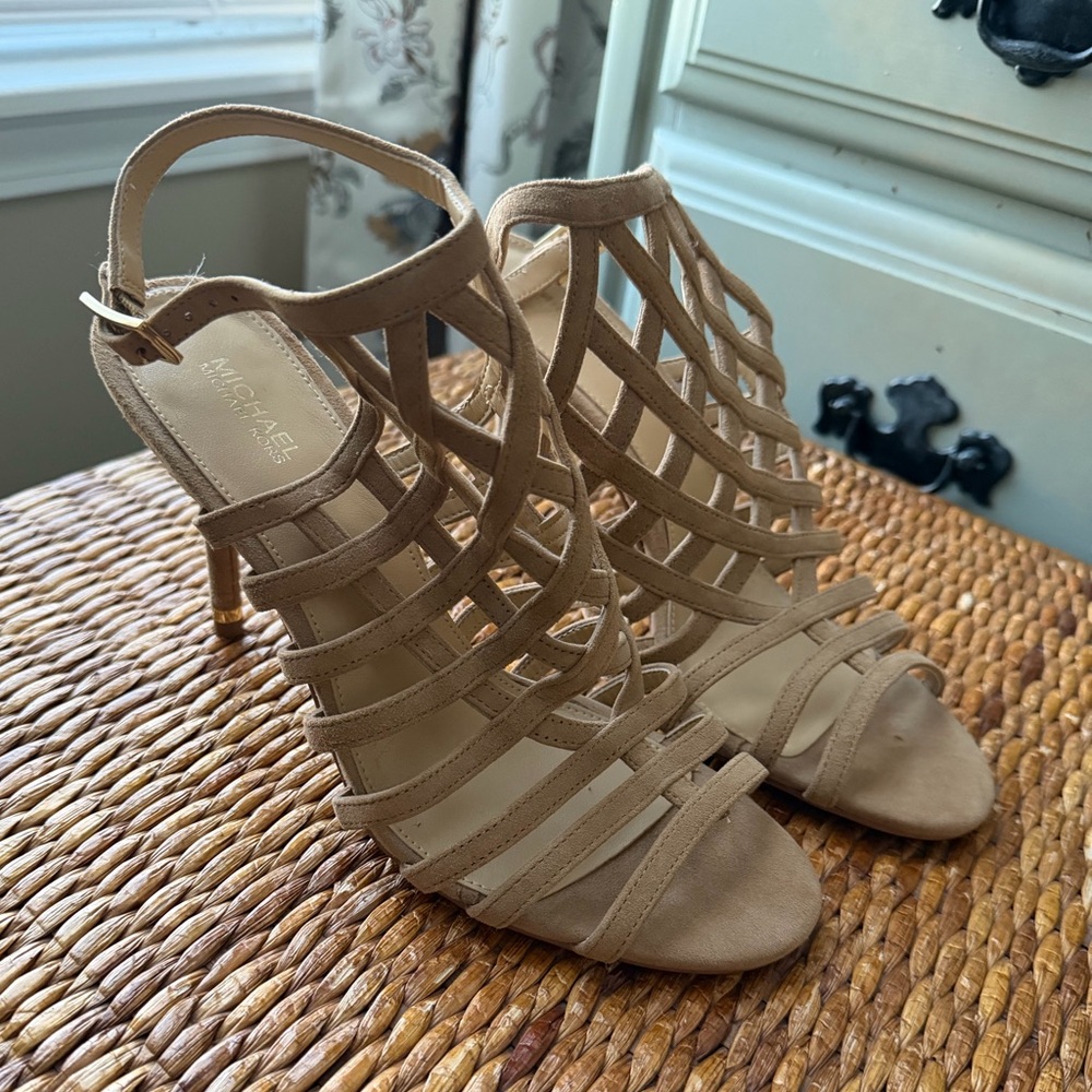 Michael Kors Beige Strappy Heels